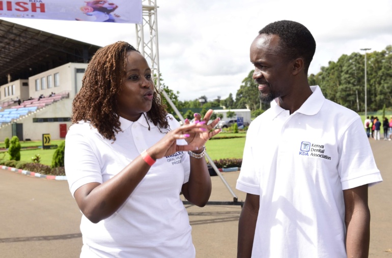 (l–r) mars wrigley corporate affairs manager, sub saharan africa, victoria macharia, and kenya dental association president, dr. kahura mundia