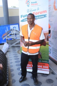 hassan isidai, an eldoret based plumber at the biotank africa fundi forum event in kitengela (1)